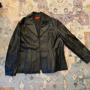 Max USA 100% Leather Jacket, Size 3X